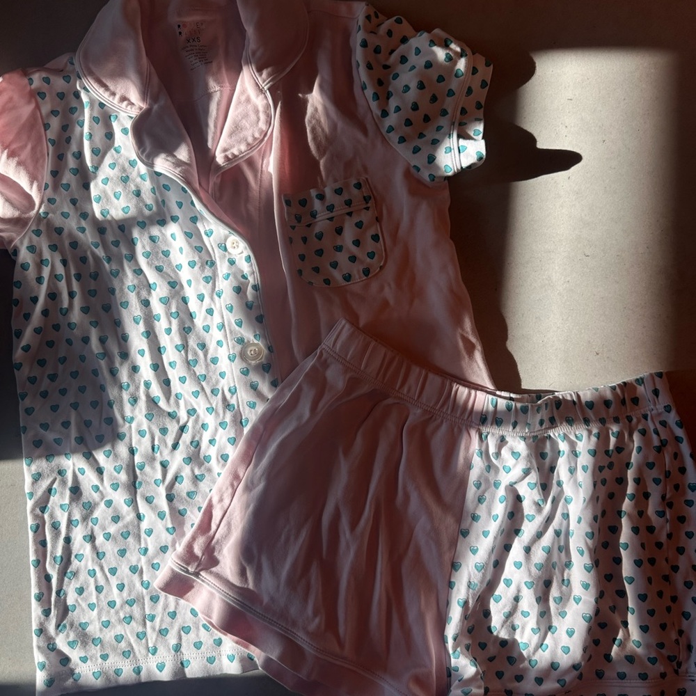 Roller Rabbit Heart Print Pajama Set XXS
